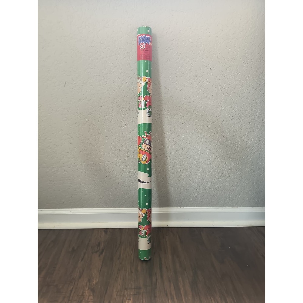 NEW Sealed Rugrats 30 Square Feet Gift Wrapping Paper Multicolor Vintage